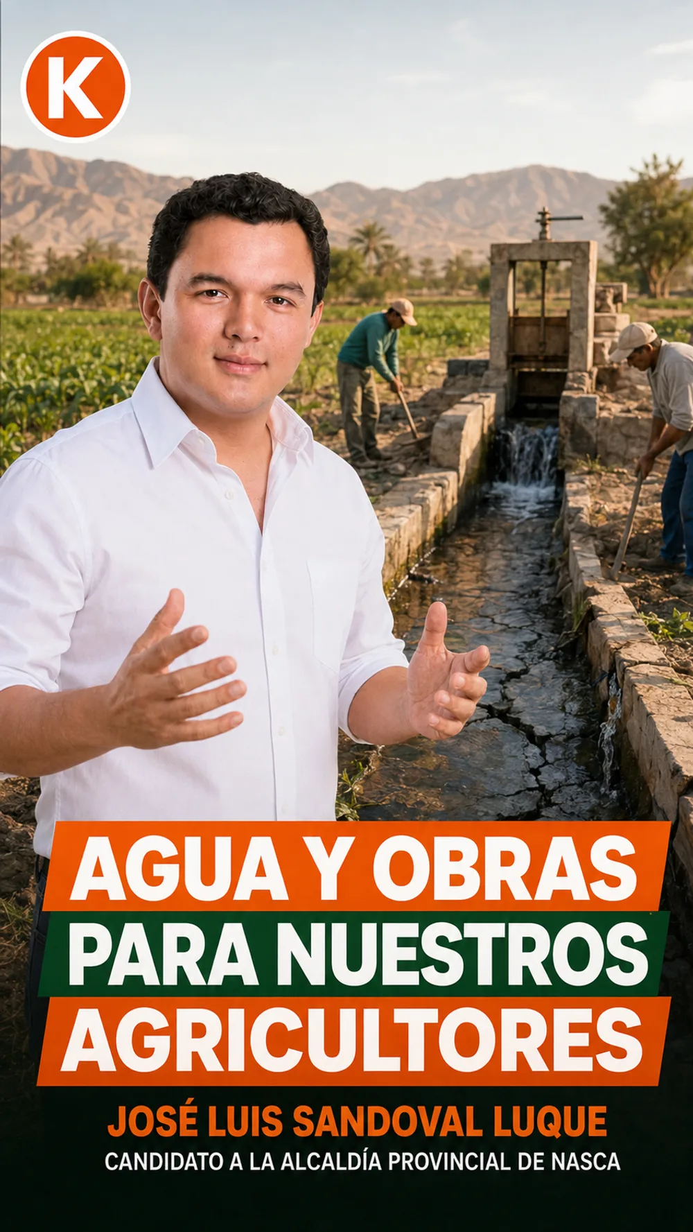 Agua y obras para nuestros agricultores